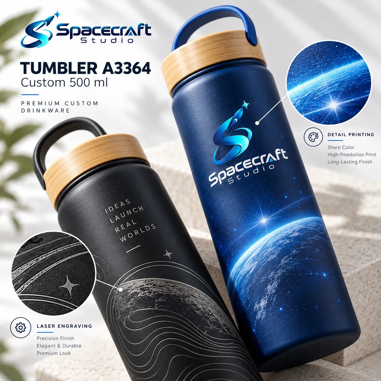 Tumbler A3364 - Custom 500 ml foto 3